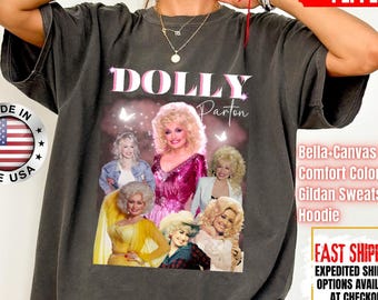 Vintage Dolly Parton Comfort Colors Shirt, Country Music Sweatshirts, What Would Dolly Do, Dolly Parton Tour Tee
