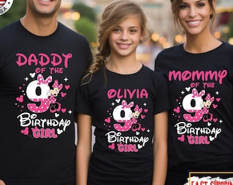 Custom Disney Minnie Birthday Shirt, Minnie Birthday Toddler Shirts, Minnie Birthday Girl Shirt, Minnie Birthday Family Matching Shirt