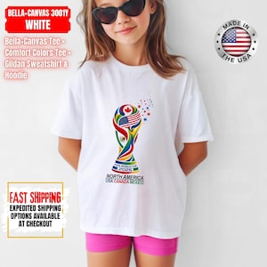 World Soccer 2026 Shirt, USA Canada Mexico, Championship 2026, Football Cup, World Soccer 2026 Shirt, International Football Shirt image 3