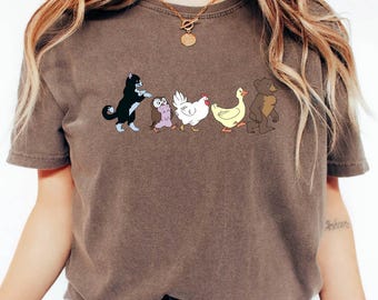 Animated TV Show T-Shirt - Little Bear Animal Friends Design - Comfort Colors and Bella+Canvas Shirts, Gildan Sweatshirt and Hoodie