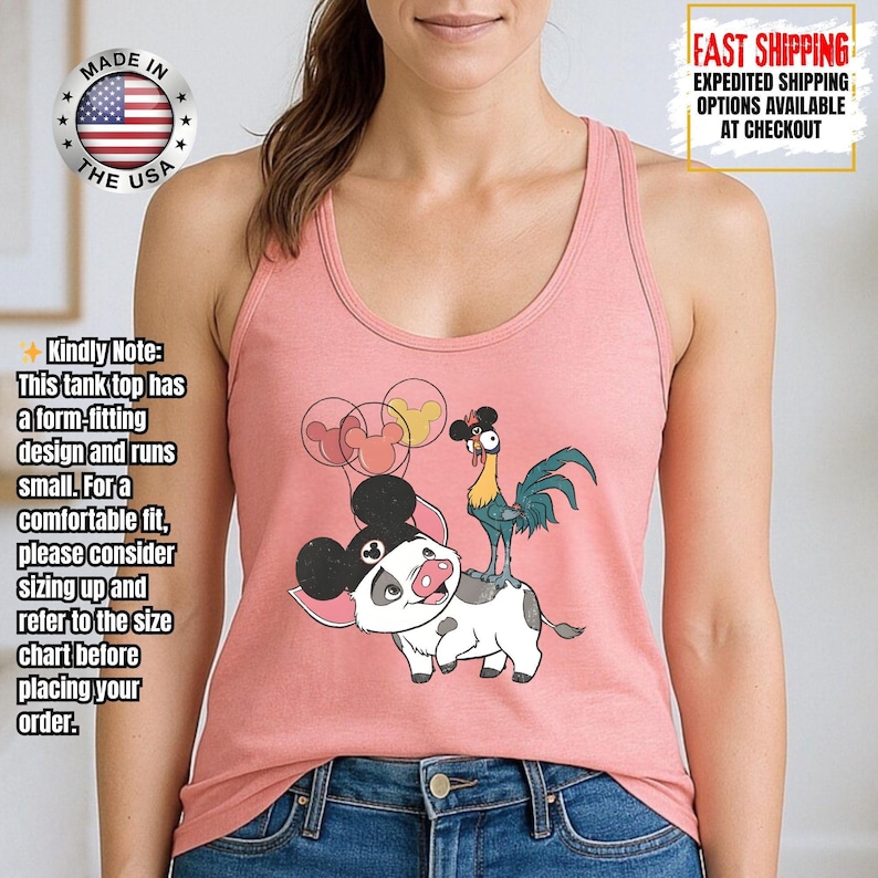 Hei Girl Hei Moana Tank Top, Disney Princess Moana Tank Top, Disney Trip, Disneyland Vacation Group Tank Tee image 1