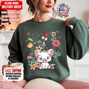 Hei Girl Hei Moana Comfort Colors Shirt, Disney Princess Moana Shirt, Disney Trip Sweatshirt, Disney Toddler Kids Shirts immagine 15