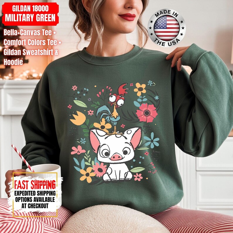 Hei Girl Hei Moana Comfort Colors Shirt, Disney Princess Moana Shirt, Disney Trip Sweatshirt, Disney Toddler Kids Shirts immagine 15