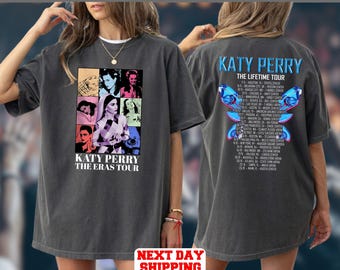 Comfort Colors 2025 Katy Perry The Lifetime Tour Shirt, Katy Perry Fan Gift, Katy Perry Merch, Katy Perry Graphic Shirt, Concert Shirt