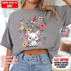 Hei Girl Hei Moana Comfort Colors Shirt, Disney Princess Moana Shirt, Disney Trip Sweatshirt, Disney Toddler Kids Shirts immagine 10