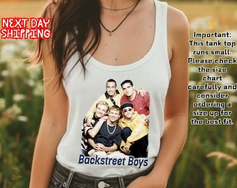 Backstreet Boys Tank Top: Classic Band Shirt (Limited Colors)-Women and Men Tank Top