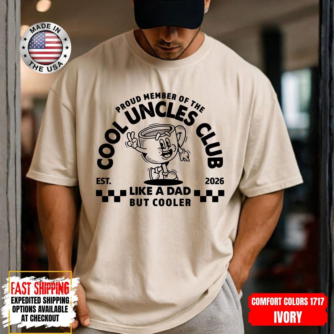 Cool Uncles Club Shirt, Uncle Appreciation Tshirt, Pregnancy ...