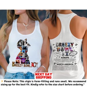 Chris Brown Breezy Bowl XX Tank Top, Chris Brown Album Tank Top, Chris Brown Fan Gift, Chris Brown Merch Tank Top, Cb Tour 2025 Tank Top