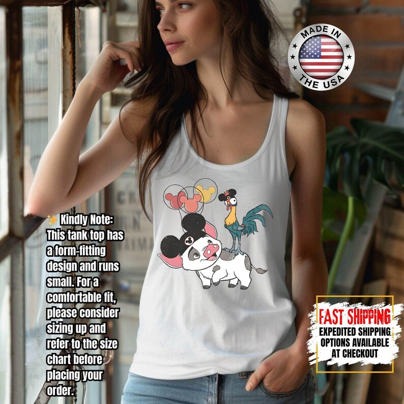 Hei Girl Hei Moana Tank Top, Disney Princess Moana Tank Top, Disney Trip, Disneyland Vacation Group Tank Tee image 3
