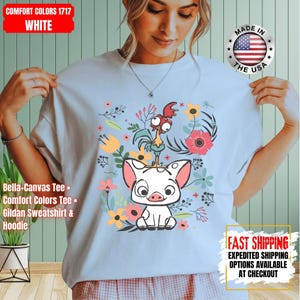 Hei Girl Hei Moana Comfort Colors Shirt, Disney Princess Moana Shirt, Disney Trip Sweatshirt, Disney Toddler Kids Shirts immagine 4