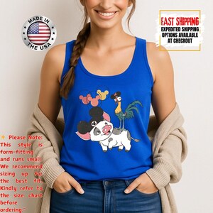 Hei Girl Hei Moana Tank Top, Disney Princess Moana Tank Top, Disney Trip, Disneyland Vacation Group Tank Tee image 8
