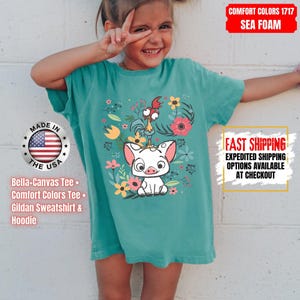 Hei Girl Hei Moana Comfort Colors Shirt, Disney Princess Moana Shirt, Disney Trip Sweatshirt, Disney Toddler Kids Shirts immagine 11