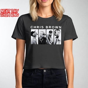 Chris Brown Tour Breezy Bowl XX V2 Vintage Crop Top, Concert Retro 2025 Crop Top, Chris Brown Graphic Crop Top, Music Tour Y2k Crop Top