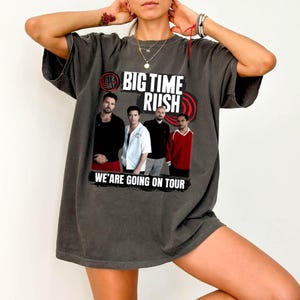 Comfort Colors Big Time Rush Tour 2025 Shirt, Big Time Rush band Pop Music Fan shirt, Vintage Concert Band Tee, 90s Music Shirt BTR Fan Gift
