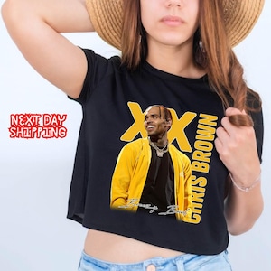 Chris Brown Tour Breezy Bowl XX V2 Vintage Crop Top, Concert Retro 2025 Crop Top, Chris Brown Graphic Crop Top, Music Tour Y2k Crop Top