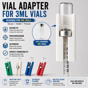 Peptide & Insulin Syringe Guide for 3ml Vial