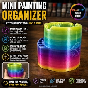 Painting Pot – Keep Brushes Clean and Organized During Your Painting Sessions