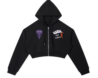 Valkyries WNBA Essential Cropped Zip-Up Hoodie