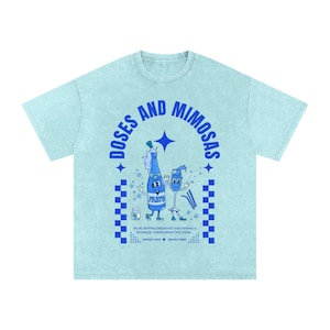 Doses and Mimosas Acid Washed T-Shirt