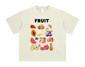 Fruit Graphic T-Shirt: Unisex Cotton Tee