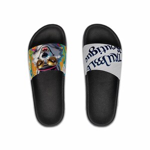 Slide Sandals, Sick Unique Design, Men&#39;s Footwear, Comfortable Beach Shoes, Summer Slides, Customizable Slip-Ons