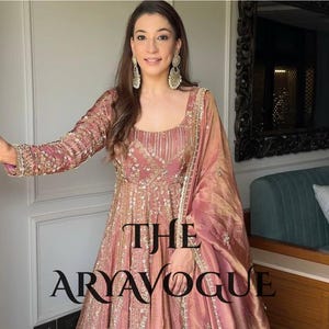 Embroidered Silk Sharara Suit: Indian Pakistani Wedding Outfit