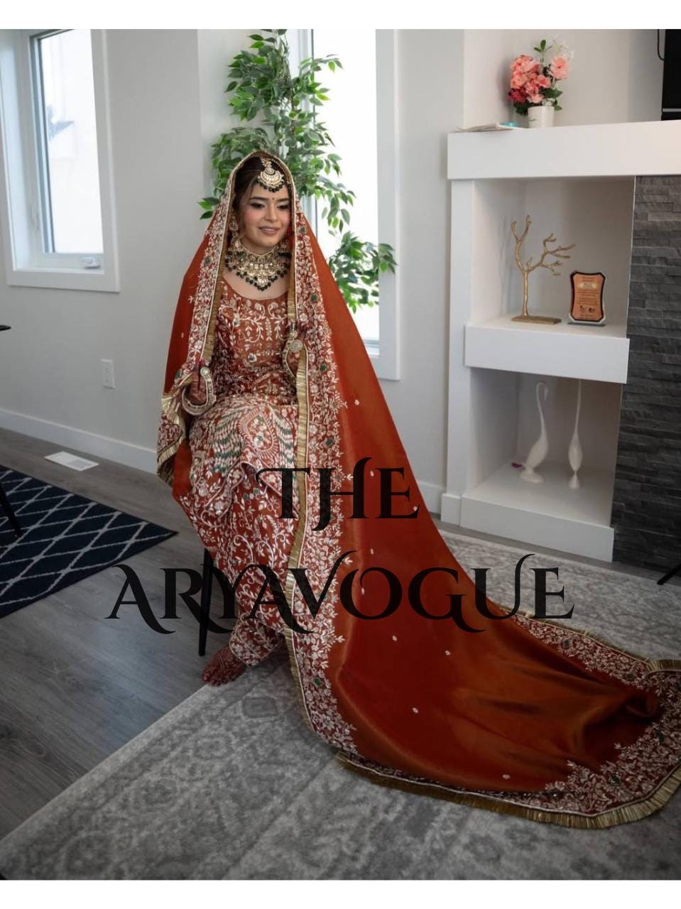 rose gold dress makeup look Rust gold wrap bodycon dress