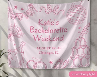 Custom Bachelorette Party Banner, Bridal Shower Photo Prop
