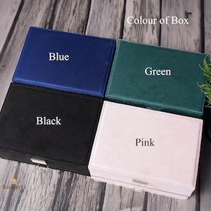Custom Velvet Jewelry Box Organizer with Drawer, Large Jewelry Storage Case for Women, Elegant Christmas Gift, Birthday Gift for Her