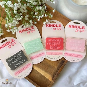 Emotional Support Kindle Grip | MagSafe & Adhesive E-Reader Holder | Cute Phone Grip | Book Lover Gift | Kindle Kobo Accessories
