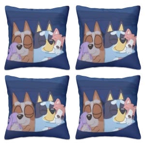 Bluey & Bingo Cushion covers - Set of 4