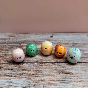 Mini Ceramic Bloomie: Handmade Desk Buddy, Collectible Pottery Gift image 7