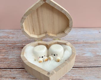 Handmade Ceramic Marshmallow Desk Buddy - Collectible Gift