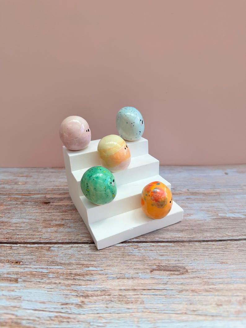 Mini Ceramic Bloomie: Handmade Desk Buddy, Collectible Pottery Gift image 3