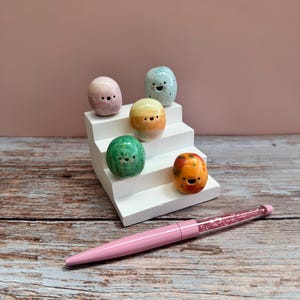 Mini Ceramic Bloomie: Handmade Desk Buddy, Collectible Pottery Gift image 6