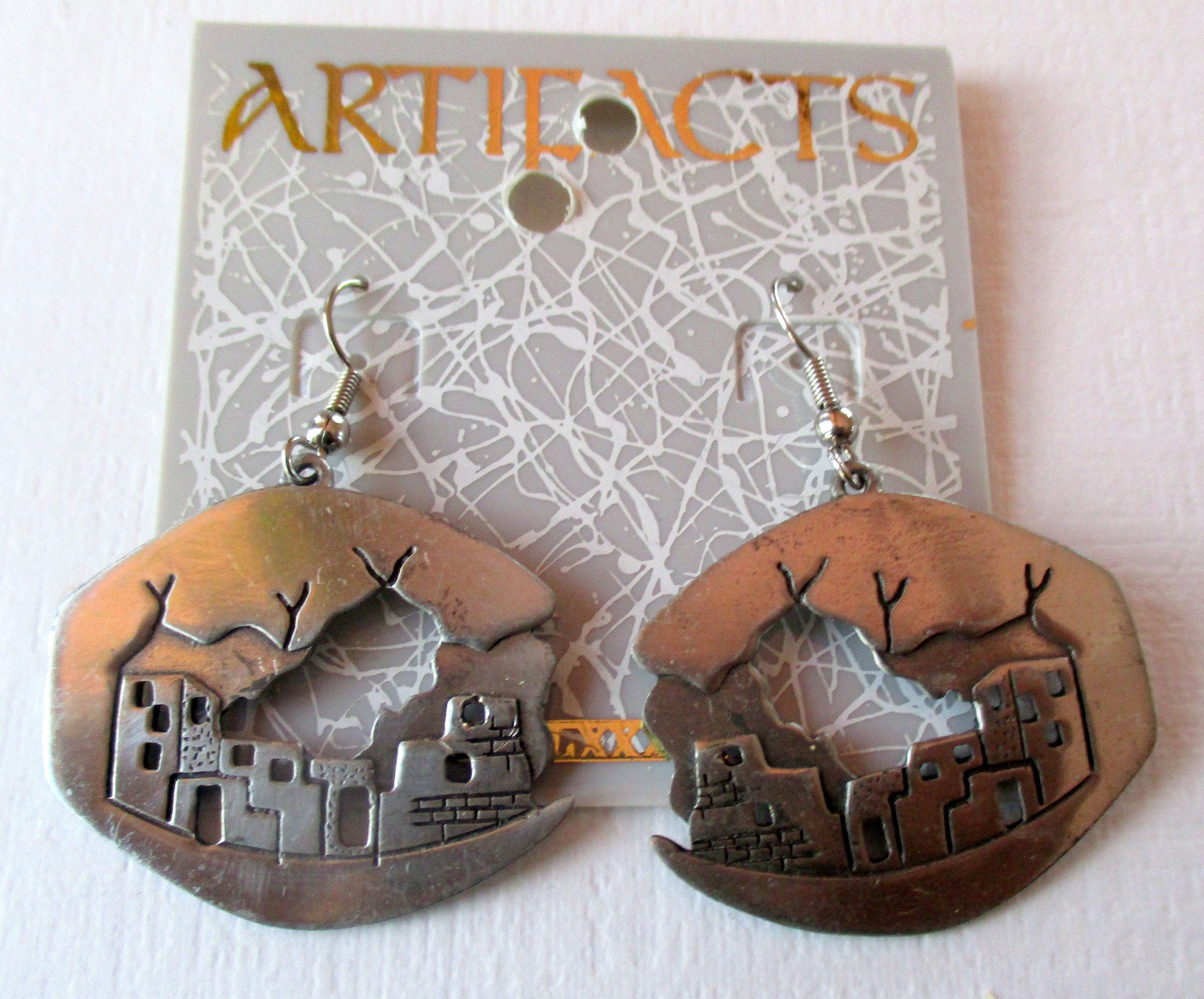 Vintage JJ Earrings – Native American Pueblo Design, Collectible - Etsy