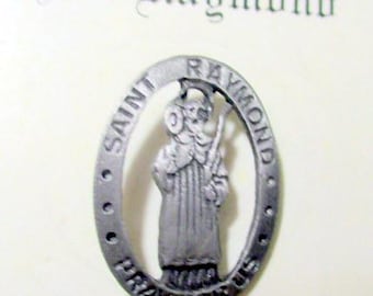 Vintage Pin- Saint Raymond- Patron of Lawyers, Attorneys