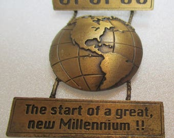 Vintage JJ Jonette Millennium Brooch: Y2K Artifacts Pin