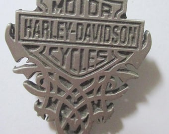 Vintage Harley Davidson pin- Pewter