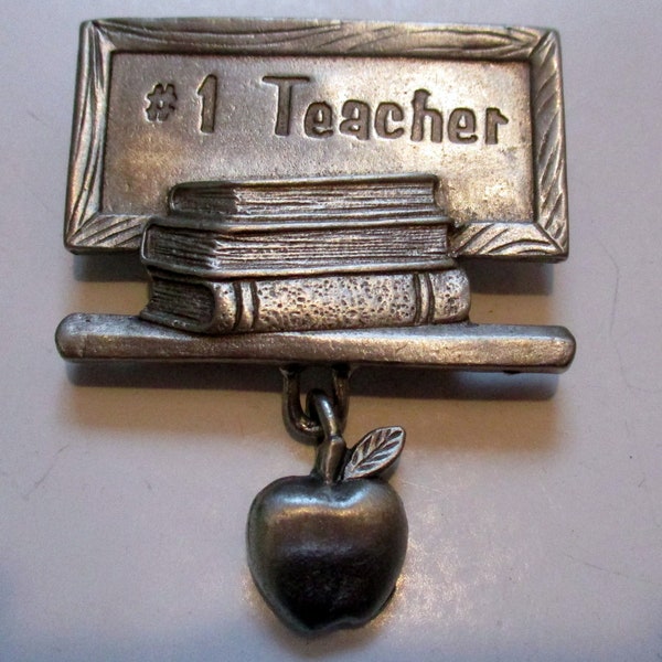 Vintage JJ pin- Teacher Gift- Spoontique brooch- made in USA- Artifacts