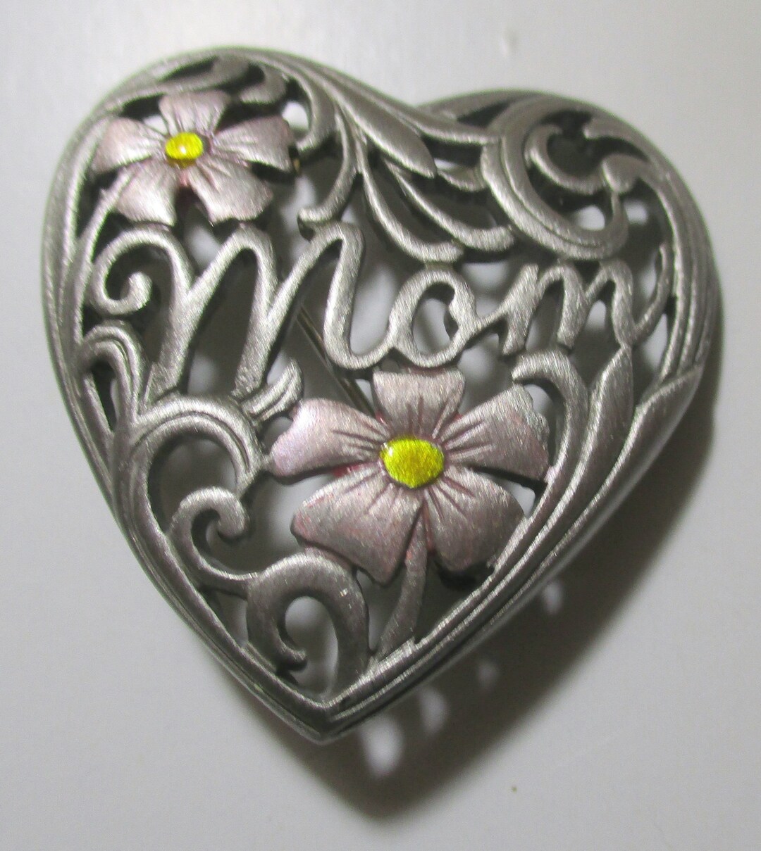 Vintage JJ Heart Pin – 'mom' & Flowers, Collectible Brooch - Etsy
