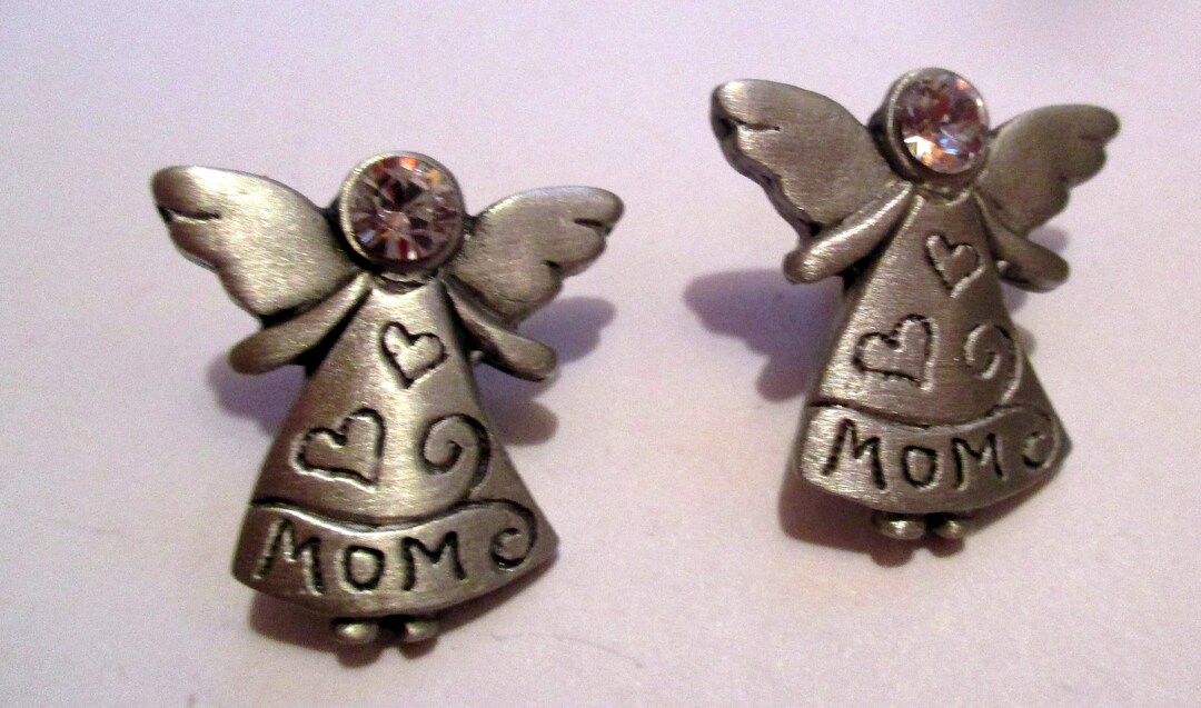 Vintage JJ Jonette Angel Mom Earrings – 1986 Collectible - Etsy