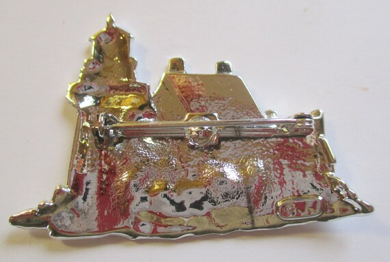 Vintage JJ pin Lighthouse- Jonette Jewelry brooch… - image 5