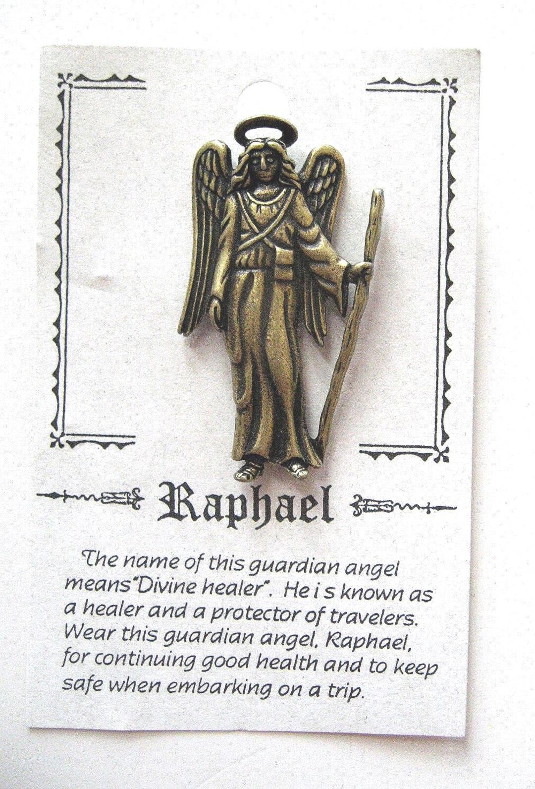 Vintage Angel Raphael Pin: Jonette Jewelry, Religious Protector - Etsy