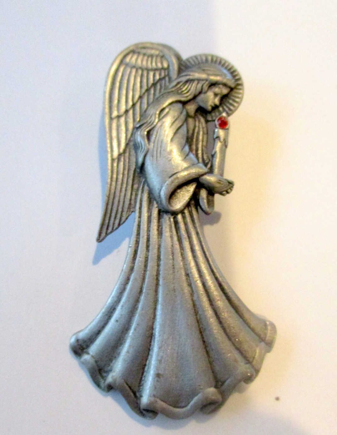 Vintage JJ Pin- Angel Holding Candle-jonette Jewelry Brooch-artifacts ...
