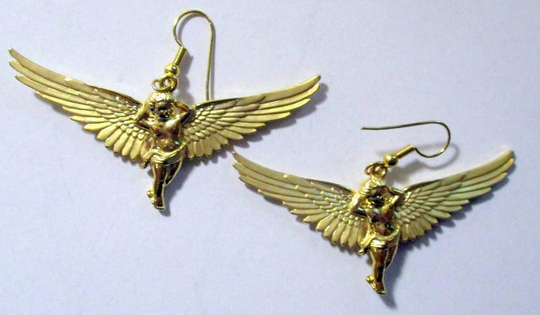 Vintage JJ Angel Cherub Earrings: Jonette Jewelry Collectible - Etsy