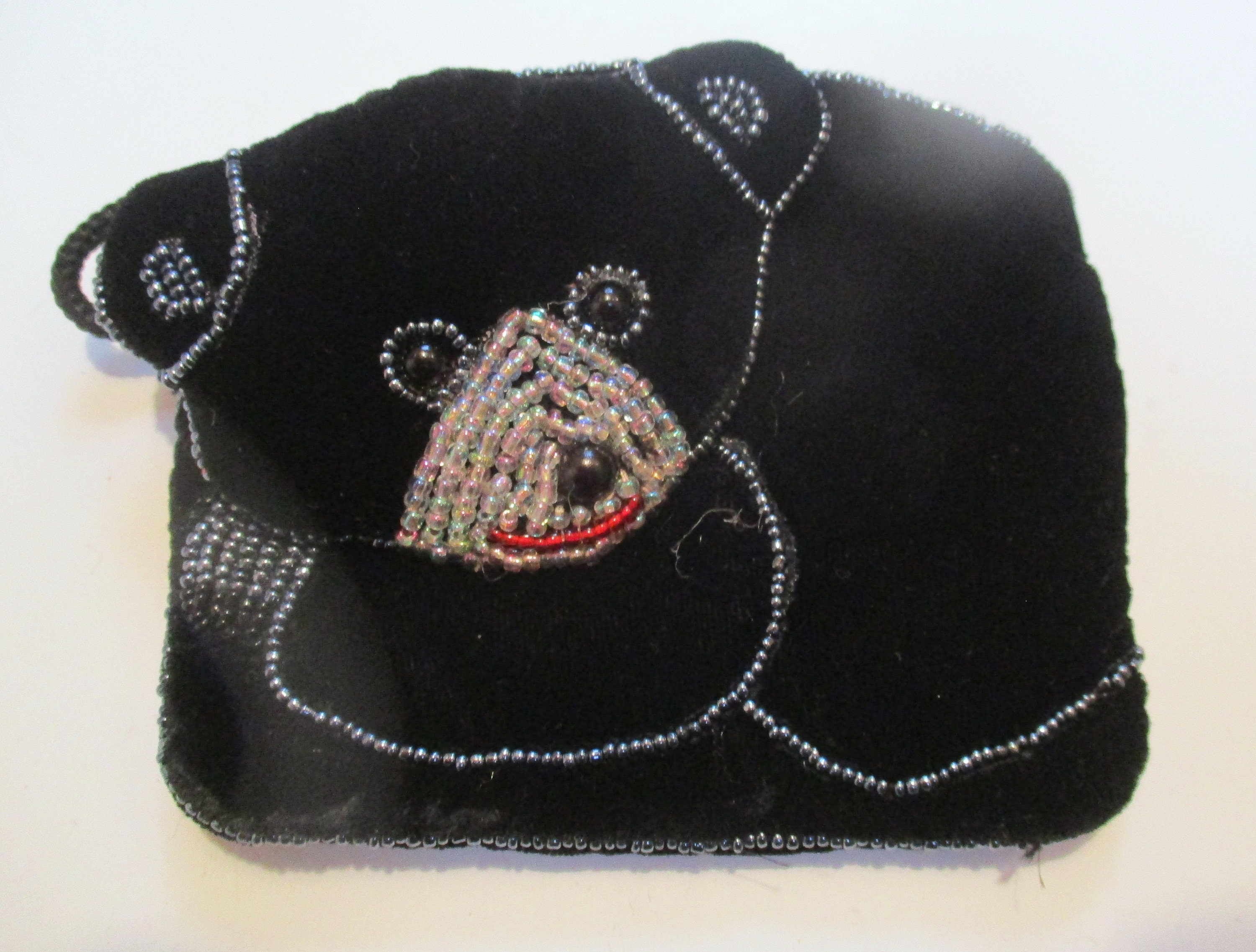 Vintage Velvet Purse Black Bear- Accessory Pouch-unique Gift-small ...