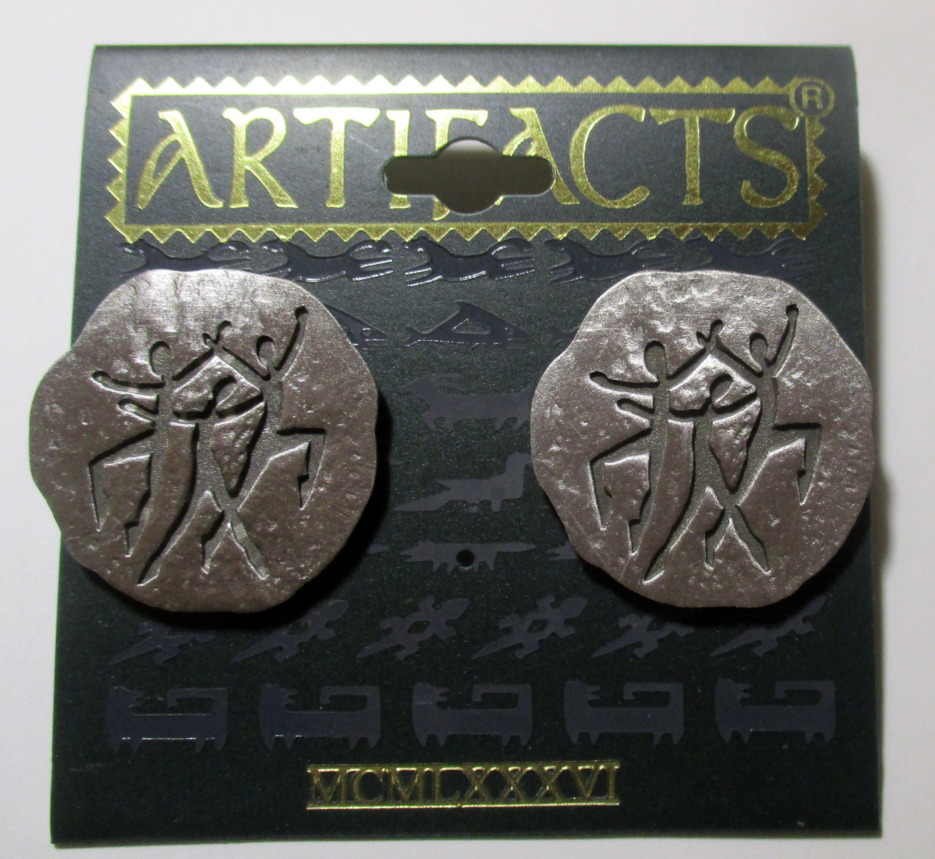 Vintage JJ Earrings -dancing People-unique Gift Collectible-made in Usa ...