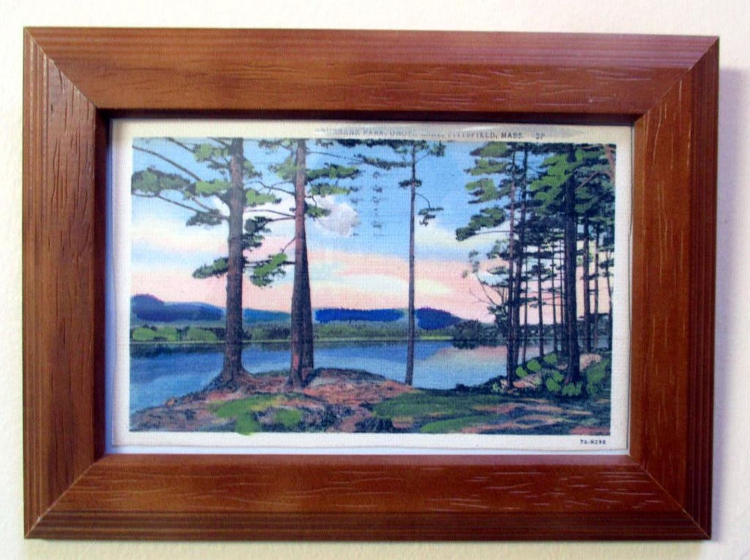Framed Hudson Valley Landscape Painting: Cottagecore Wall Art - Etsy