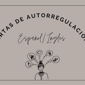 Tarjetas de autorregulación terapéutica en español e inglés